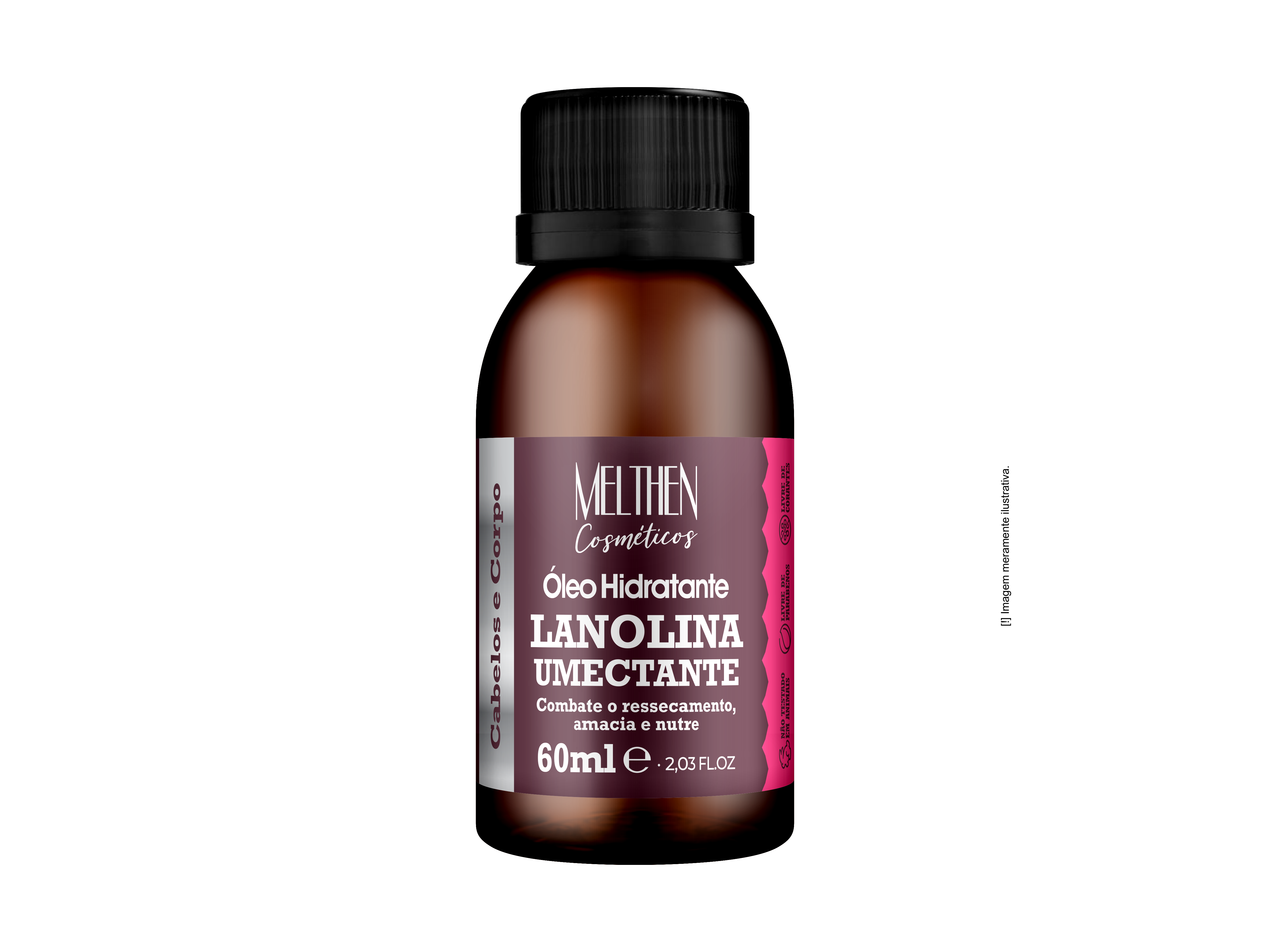OLEO CABELO E CORPO LANOLINA UMECTANTE 60ml
