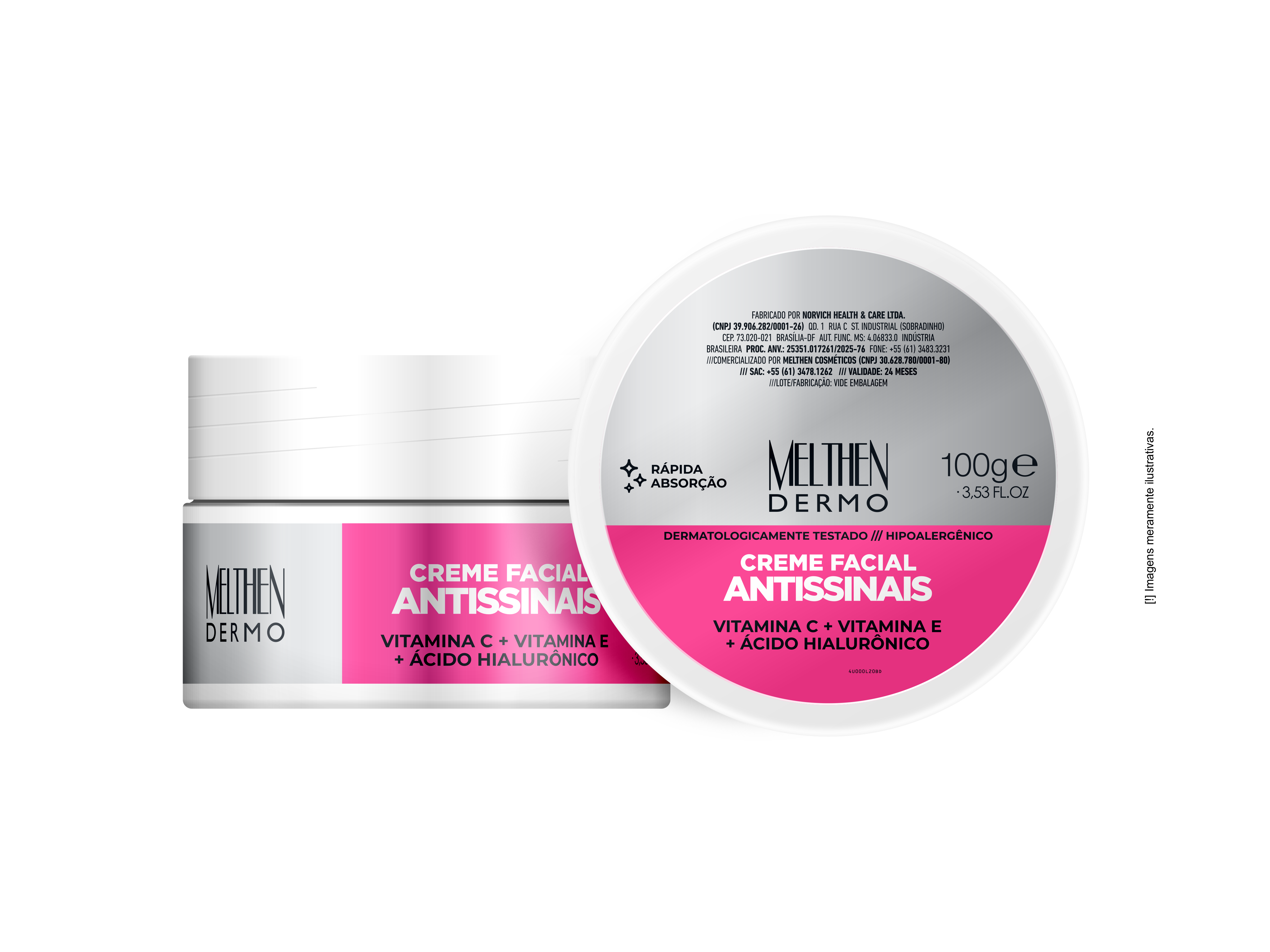 CREME FACIAL ANTISSINAIS VITA E ACID HIAL...