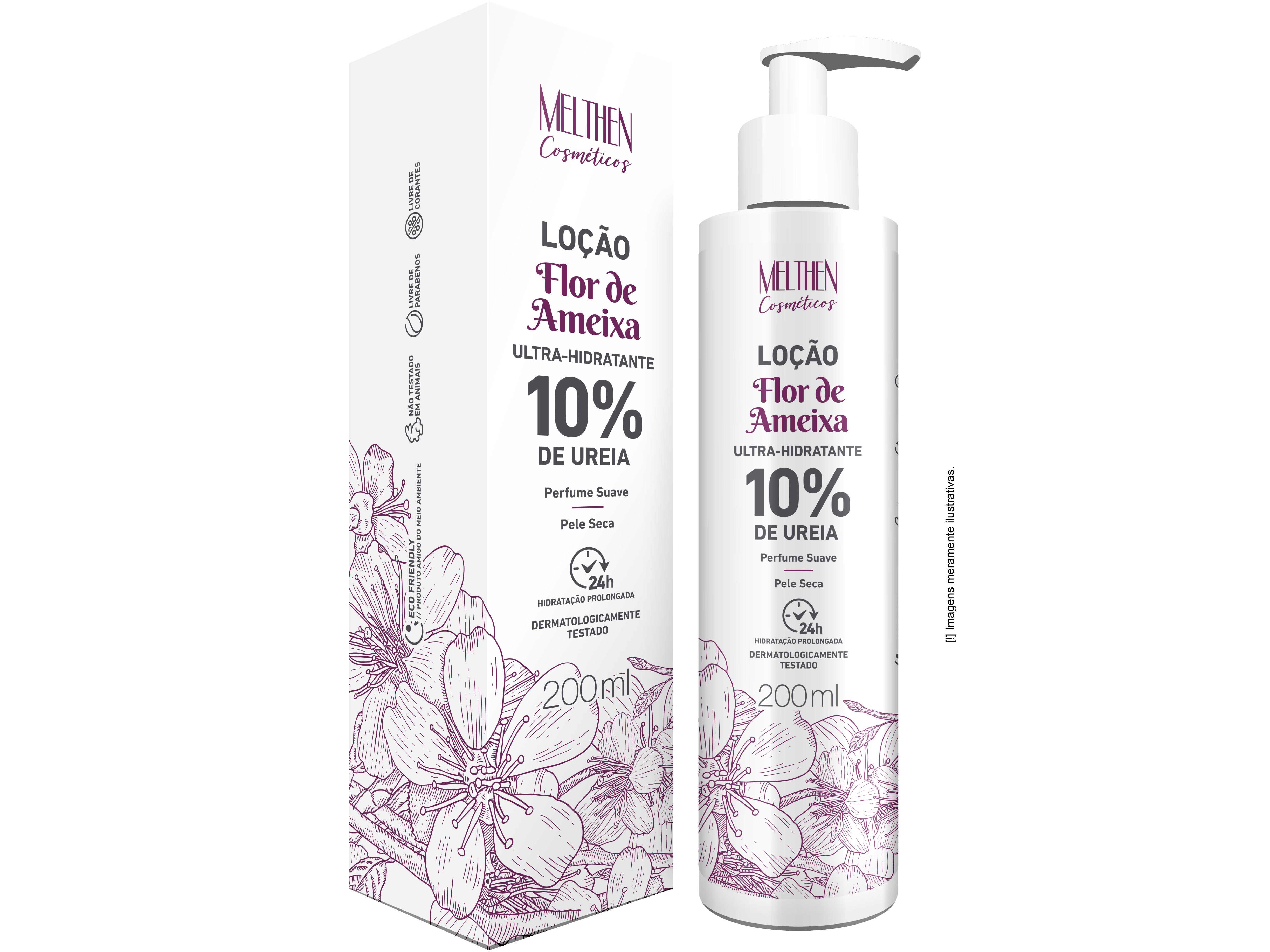 LOCAO CORPORAL FLOR AMEIXA 10%UREIA200ML