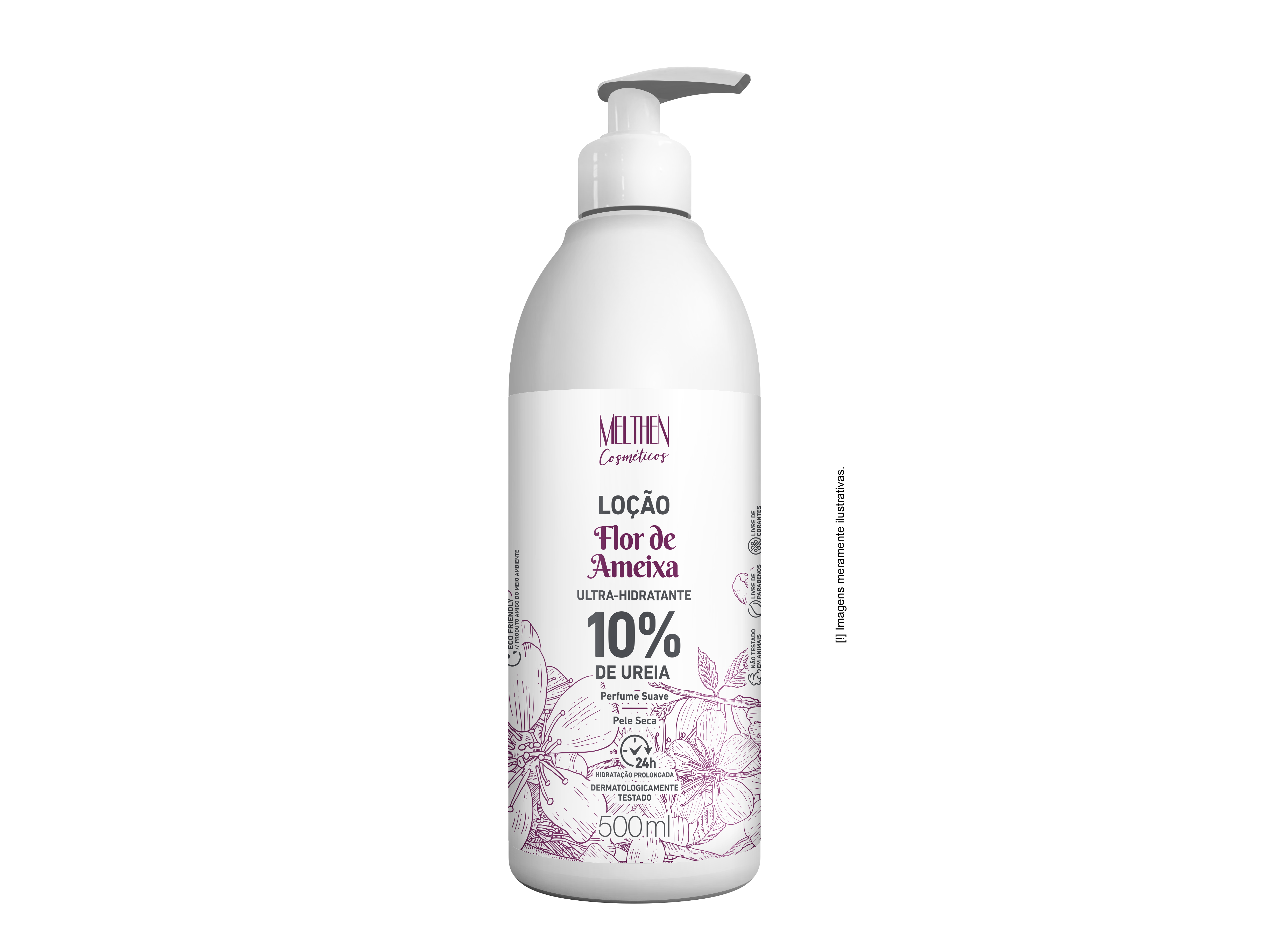 LOCAO CORPORAL FLOR AMEIXA 10%UREIA500ML
