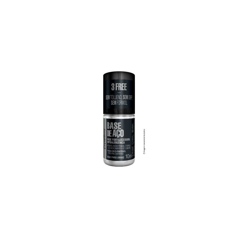 BASE UNHA DE AÇO 10ML